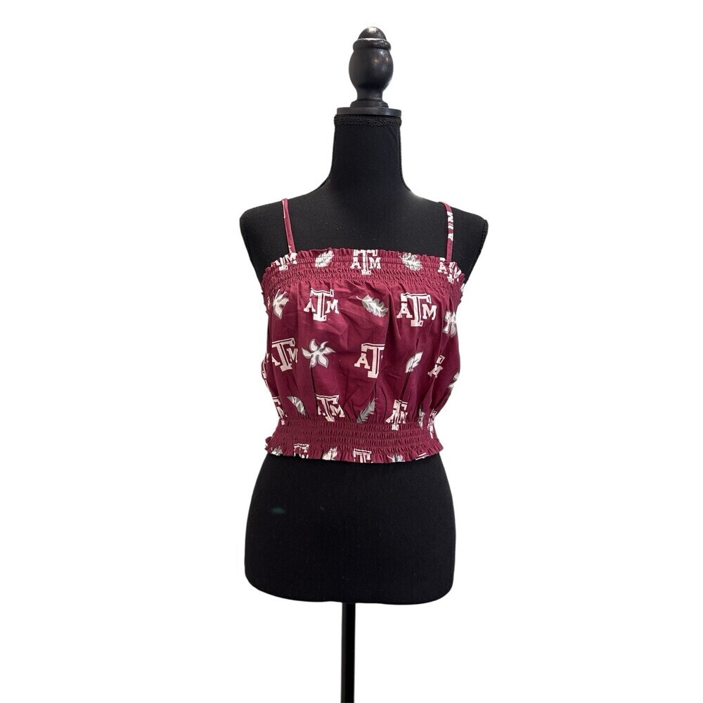 Wes and Willy Womens College Texas A&M Beach Halter Top Size XL
